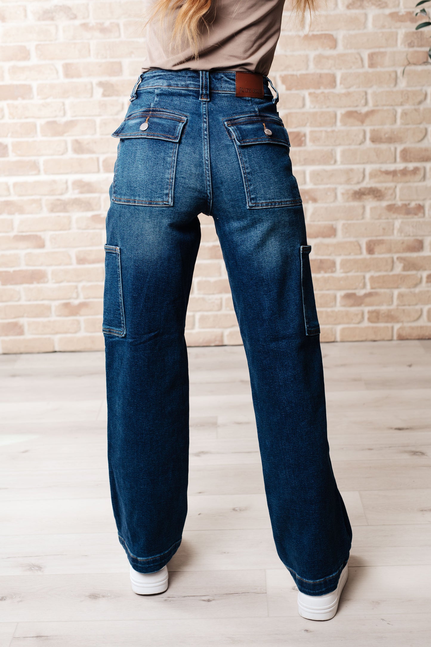 Judy Blue ~ Leila High Rise Cargo Straight Jeans