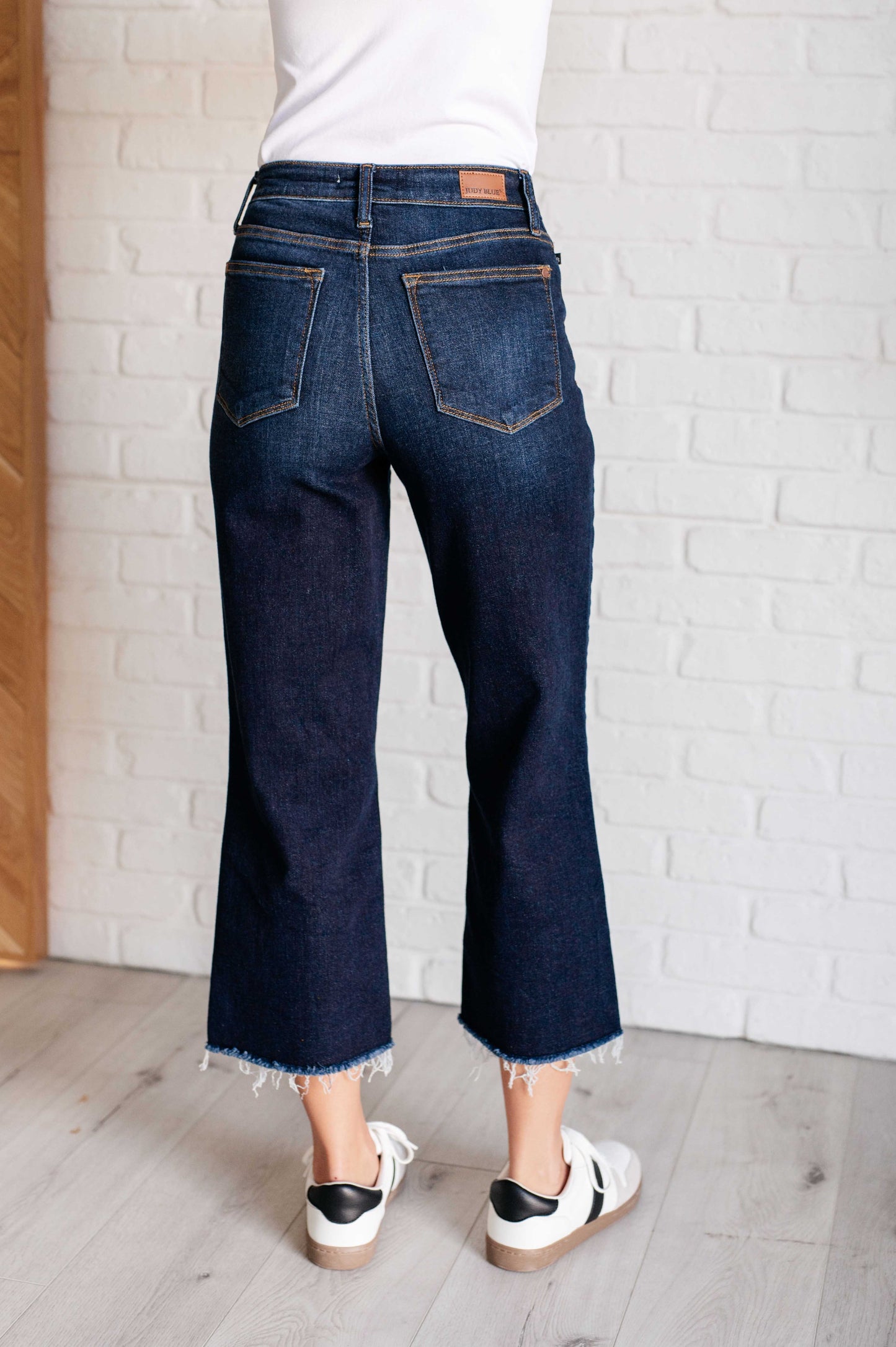 Judy bBlue ~ Madeline High Rise Cropped Wide Leg Jeans