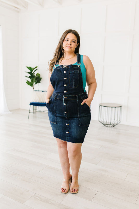 Judy Blue ~ Agnes Denim Overall Dress