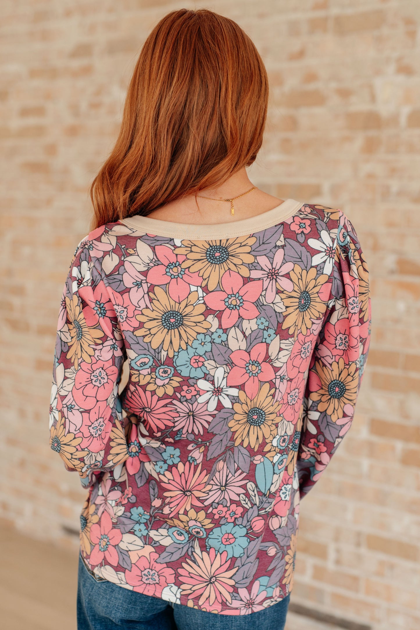 A Florists Dream Long Sleeve Pullover Top