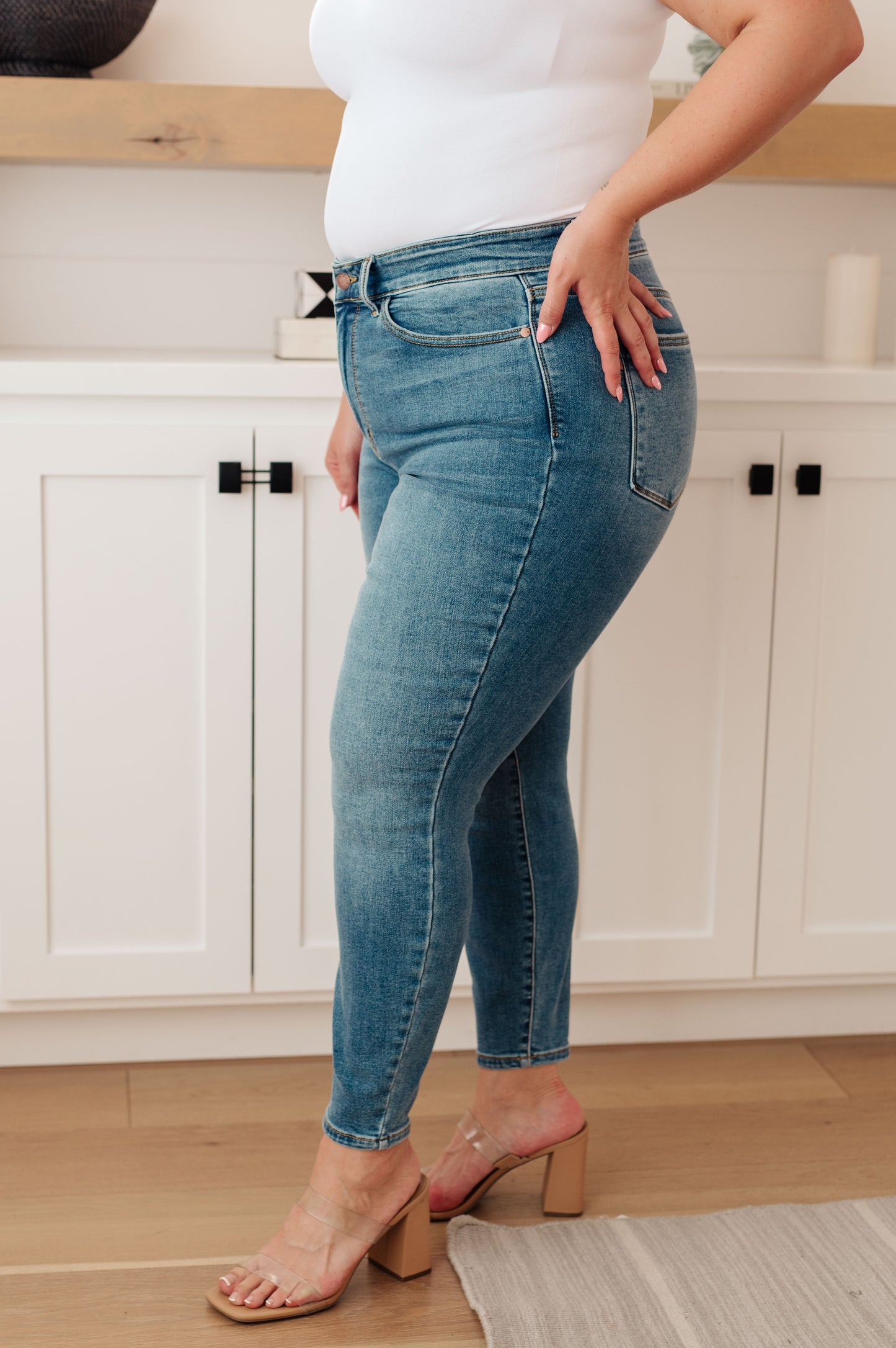 Judy Blue ~ Bryant High Rise Thermal Skinny Jean