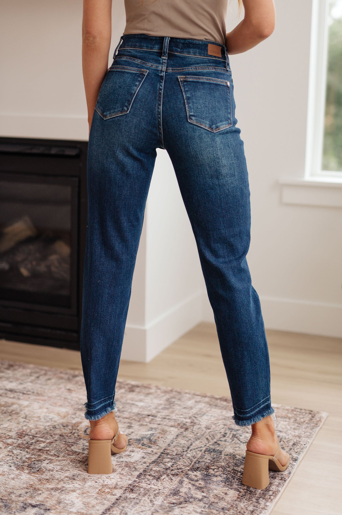 Judy Blue ~ Phillipa High Rise Release Hem Slim Jeans