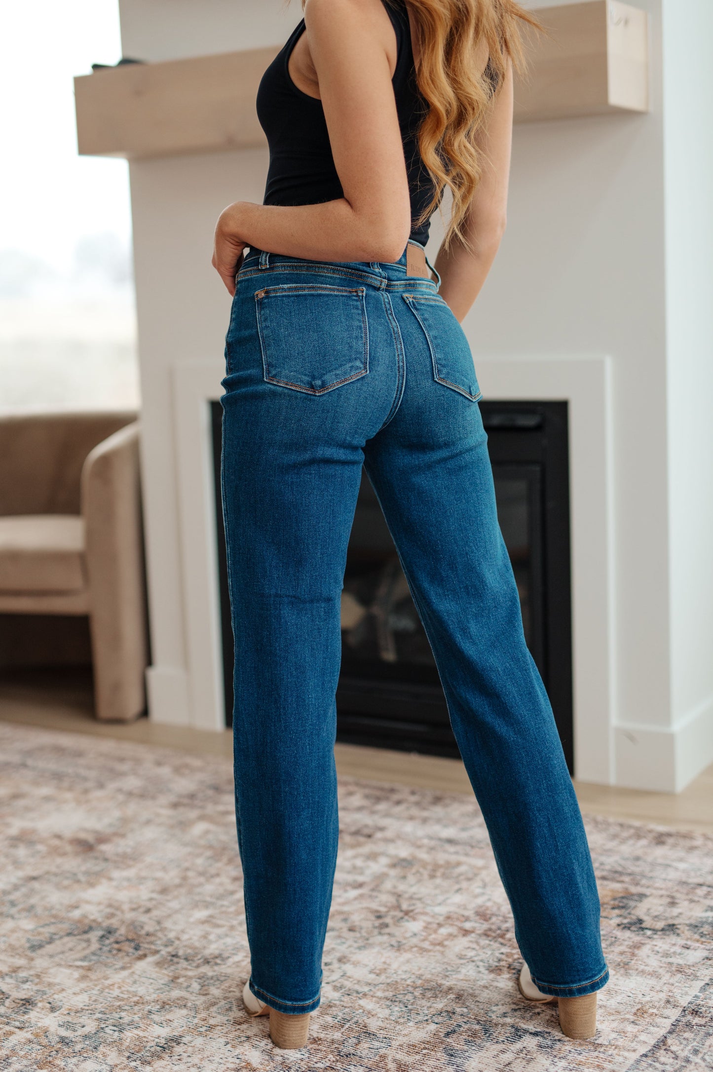 Judy Blue ~ Pippa High Rise Button Fly Dad Jeans